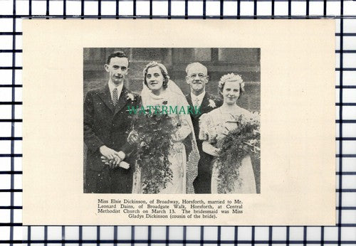 C7101) Elsie Dickinson Horsforth Leonard Dains Gladys - 1936 Cutting