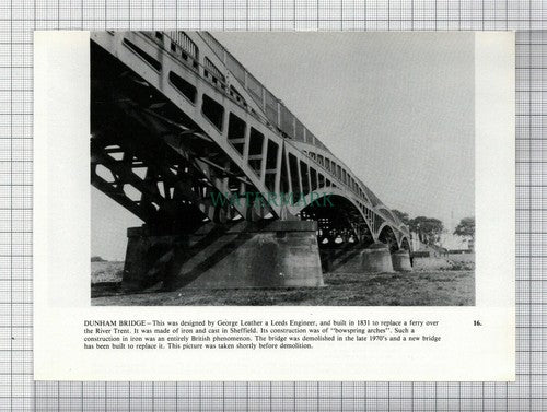 C7622) Dunham Bridge River Trent - Cutting