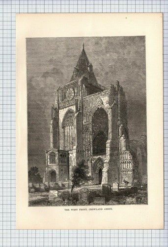 (6399) Crowland Abbey - 1891 Cutting