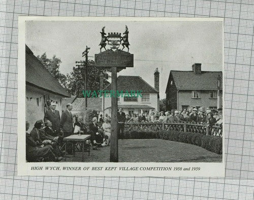 C1960) High Wych WInner Best Village Competition - 1962 Clip