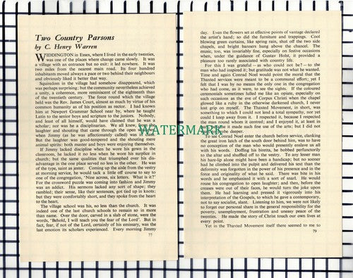 (7412) Widdington Essex C Henry Warren Rev James Court - 1957 4-Side Article