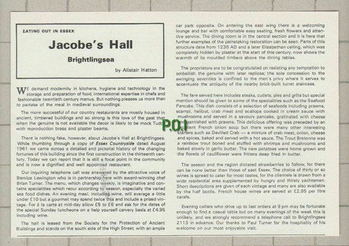 (5531) Jacobe's Hall Brightlingsea Alistair Hatton Bernice Lewington - 1979