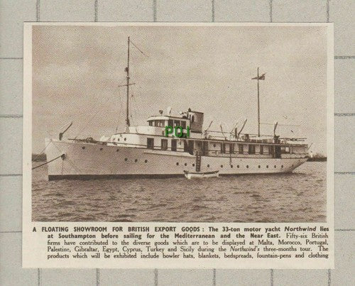 Motor Yacht NORTHWIND Southampton Floating Showroom - 1950 SMALL Clipping