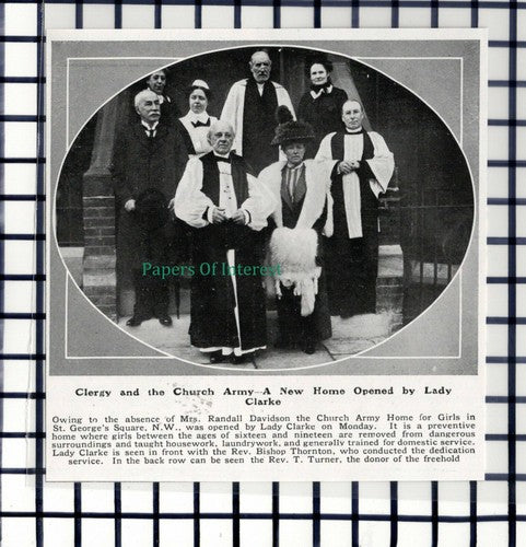 C6039) Church Army Home For Girls St George's Square London - 1914 Cutting