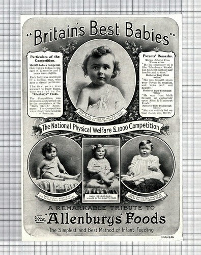 C6203) ALLENBURYS FOODS Shrimpton Desborough Clout Small ADVERT - 1914 Cutting