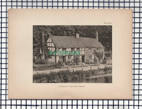 Eashing Surrey - c.1908 Print