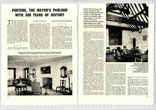 Porters Southend Essex Mayor Helen Johnson - 1968 Article / Print