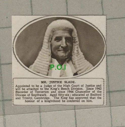 C1993) Mr Justice Slade High Court Judge - 1948 Clip SMALL!