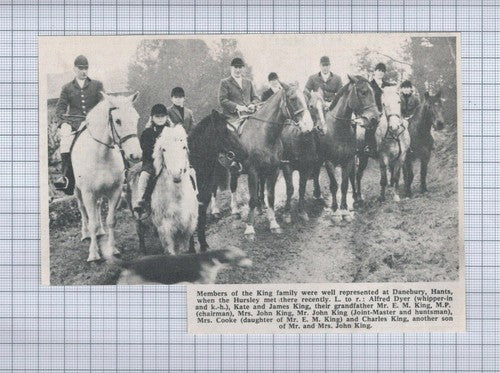 (5387) King Family Danebury Hunt Alfred Dyer Cooke Kate James King - 1969 Clip