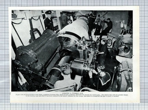 (5922) HMS Iron Duke Training World War 2 ~1939 Clip