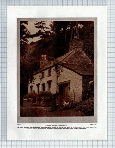 (5890) Valency Valley Boscastle - c.1930s Book Print