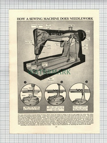 (5649) How A Sewing Machine Does Needlework - c.1950s
