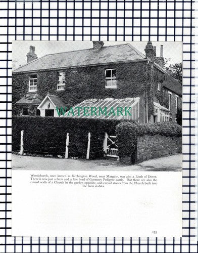 (7724) St Peter's Broadstairs / Woodchurch Margate Kent - 1957 Book Print