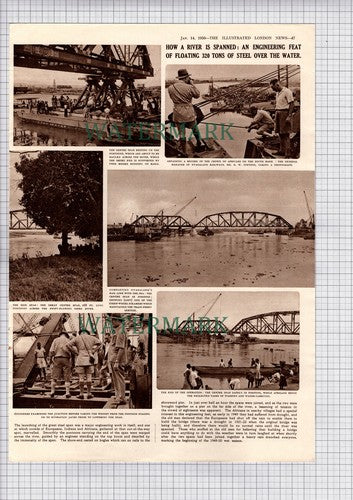Nyasaland Railways Shire River Bridge Chiromo - 1950 Article