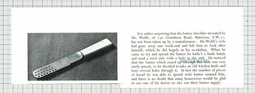 C7543) Mr Calcutt Mr Phelps Hither Green Webb Battersea Invention- 1950s Cutting