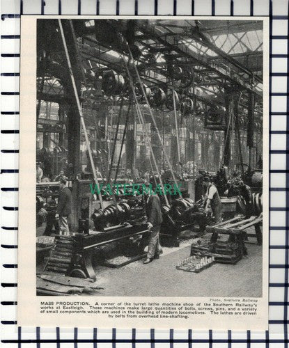 C6794) Southern Railway Works Eastleigh - 1930s Cutting