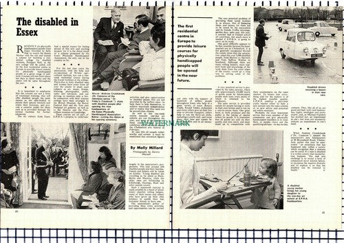 EPHA Essex Physically Handicapped Association Andrew Cruikshank - 1970 Article