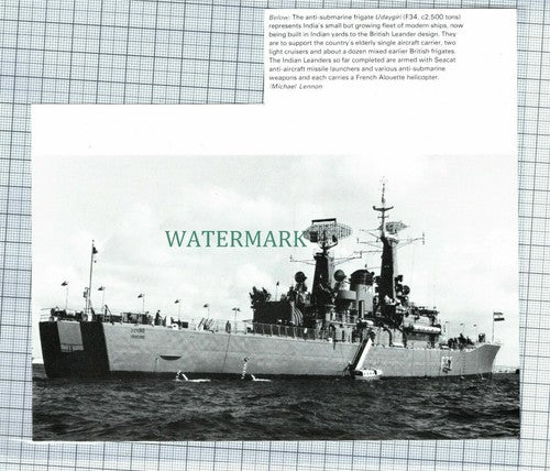 (C91) Anti Submarine Frigate UDAYGIRI India c.1980 Clip