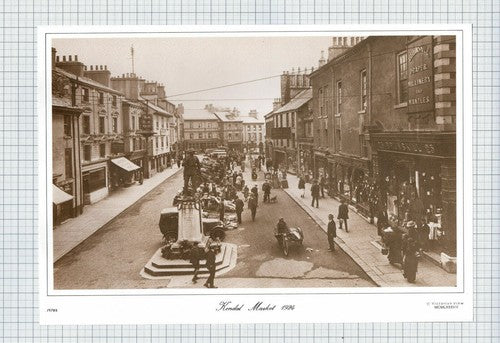 Kendal Market Cumbria Brunskill Drapers - PRINT