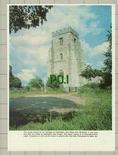 (5191) Parish Church St Nicholas At Canewdon Essex Mike Jay - 1970 Clip