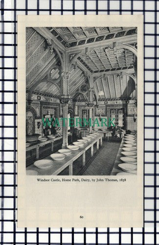 C7401) Windsor Castle Home Park Dairy - c.1960s Cutting