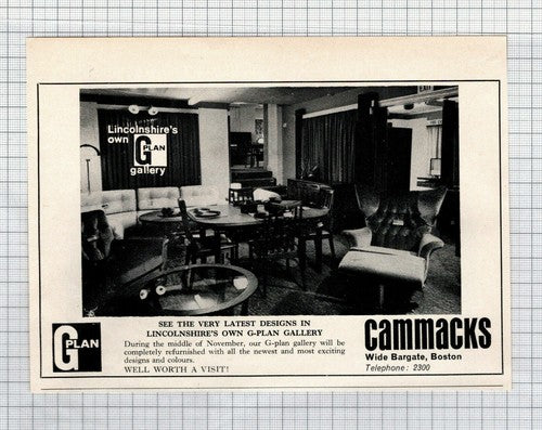 Cammacks Boston Lincolnshire Advert - 1974 Cutting