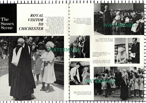 (8454) Bishop Luffa School Chichester Opening Jillian Seward 1965 2-Part Cutting