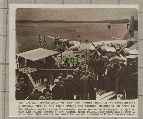 C1480) New Marine Terminal At Southampton Lord Nathan - 1948 Clip