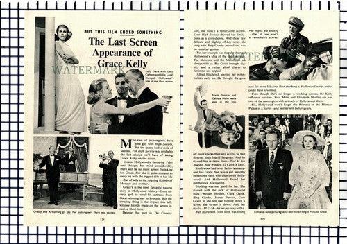 Grace Kelly Actress - 1957 Article