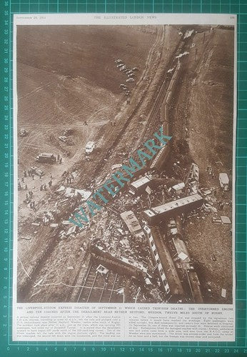 (X652) The Liverpool Euston Express Train Crash Nether Heyford Weedon 1951 Clip