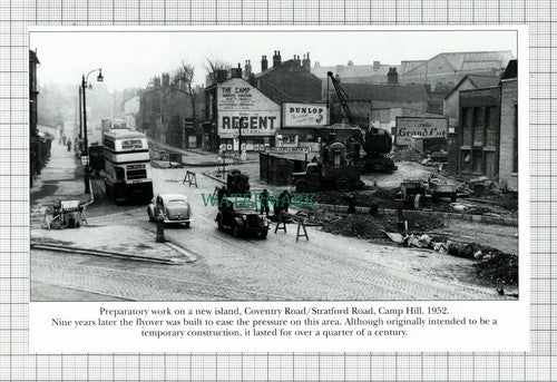 C7697) Coventry Road Birmingham The Camp Service Station Camp Hill - Cutting