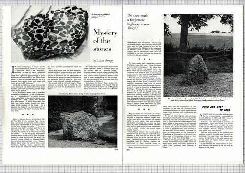 (6482) Lilian Rudge Essex Epping Bury Stone Holyfield Nazeing - 1962 Article
