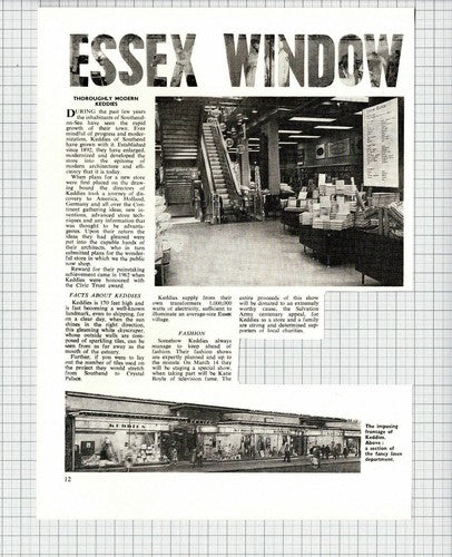 Keddies Southend Essex - 1968 Cutting