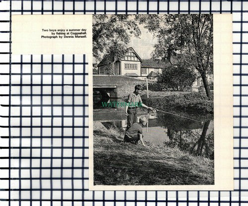 Coggeshall Essex Fishing - 1970 Clipping / Print