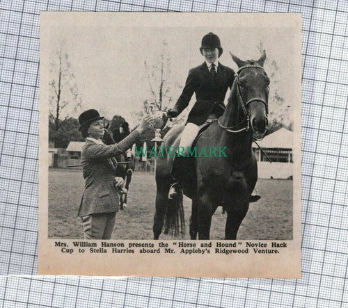 C712) Mrs William Hanson Stella Harries Ridgewood Venture Appleby - 1969