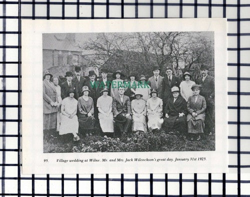C7266) Jack Wilcockson Wedding Wilne - c.1960s SMALL Cutting
