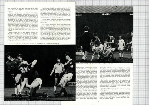 (6140) Ipswich Town FC Football Club - 1975 Article