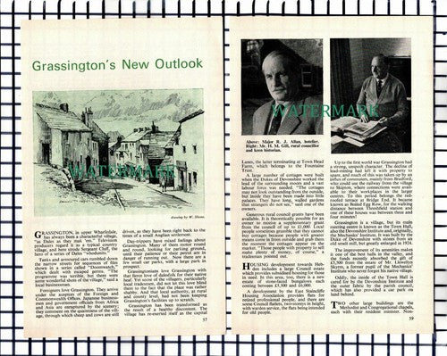 (7554) Grassington Yorkshire Major RJ Allan HM Gill Renshaw - 1971 Small Article