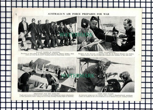 Royal Australian Air Force RAAF World War 2 Kingsford Smith - 1939 Cutting