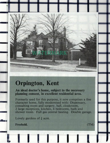 C6858) Orpington Kent House Sale Advert - 1978 Cutting