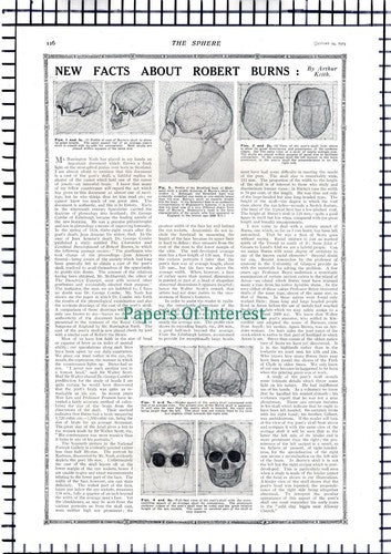 Robert BURNS - 1914 Article / Print