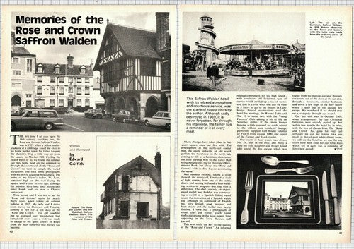Rose & Crown Saffron Walden Essex Edward Griffith - 1974 Article