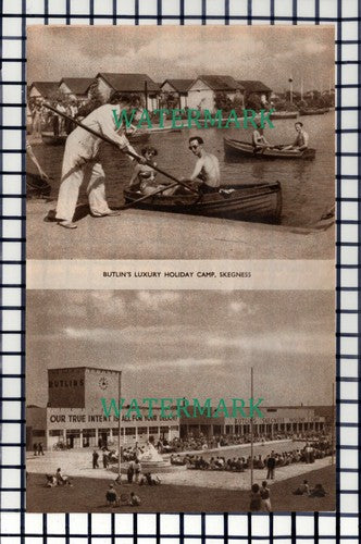 C6969) Butlins Holiday Camp Skegness - 1952 Cutting