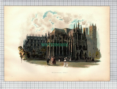 (5423) WESTMINSTER ABBEY - c.1910 Print