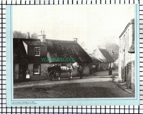 (7405) Mauchline Cottages Scotland - Cutting