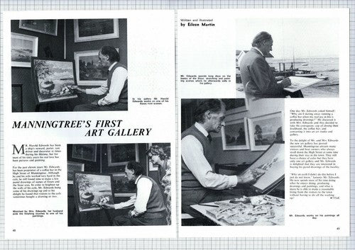 (5565) Harold Edwards Manningtree Essex Artist Art Gallery Eileen Martin 1973