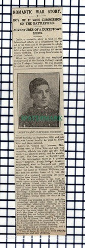 (8271) Dukestown Lieut Clifford Probert William Williams Pochin -1916 Cutting