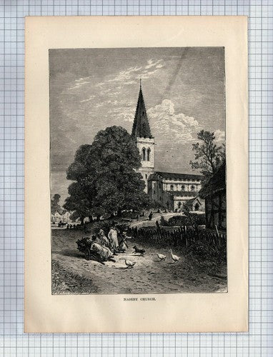 (6427) Naseby Church - 1891 Cutting