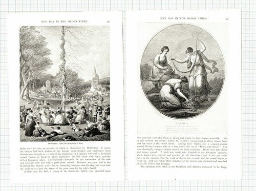 (5951) May Day In Olden Times - 1897 Article