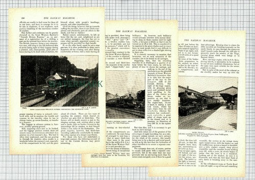 (105) Great Western Railway Cornish Riviera Express - 1908 Article